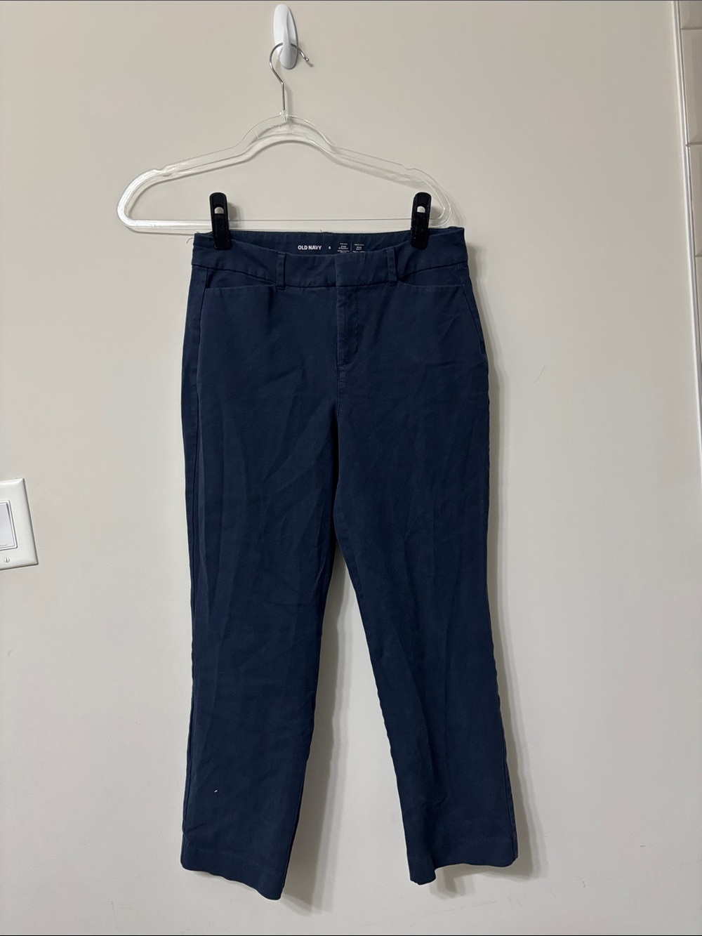 Old Navy Navy Straight-Leg Women's Trousers